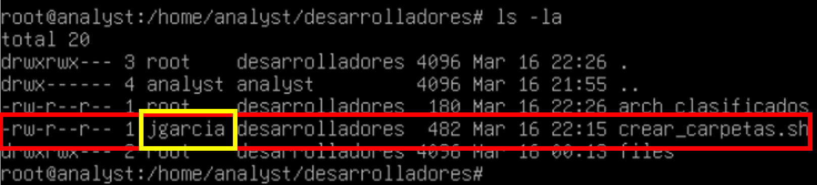Asignar propietario a script