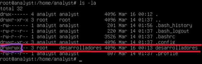 Asignar grupo a directorio2